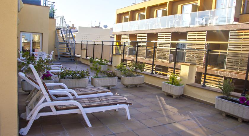 Терраса для загара на крыше